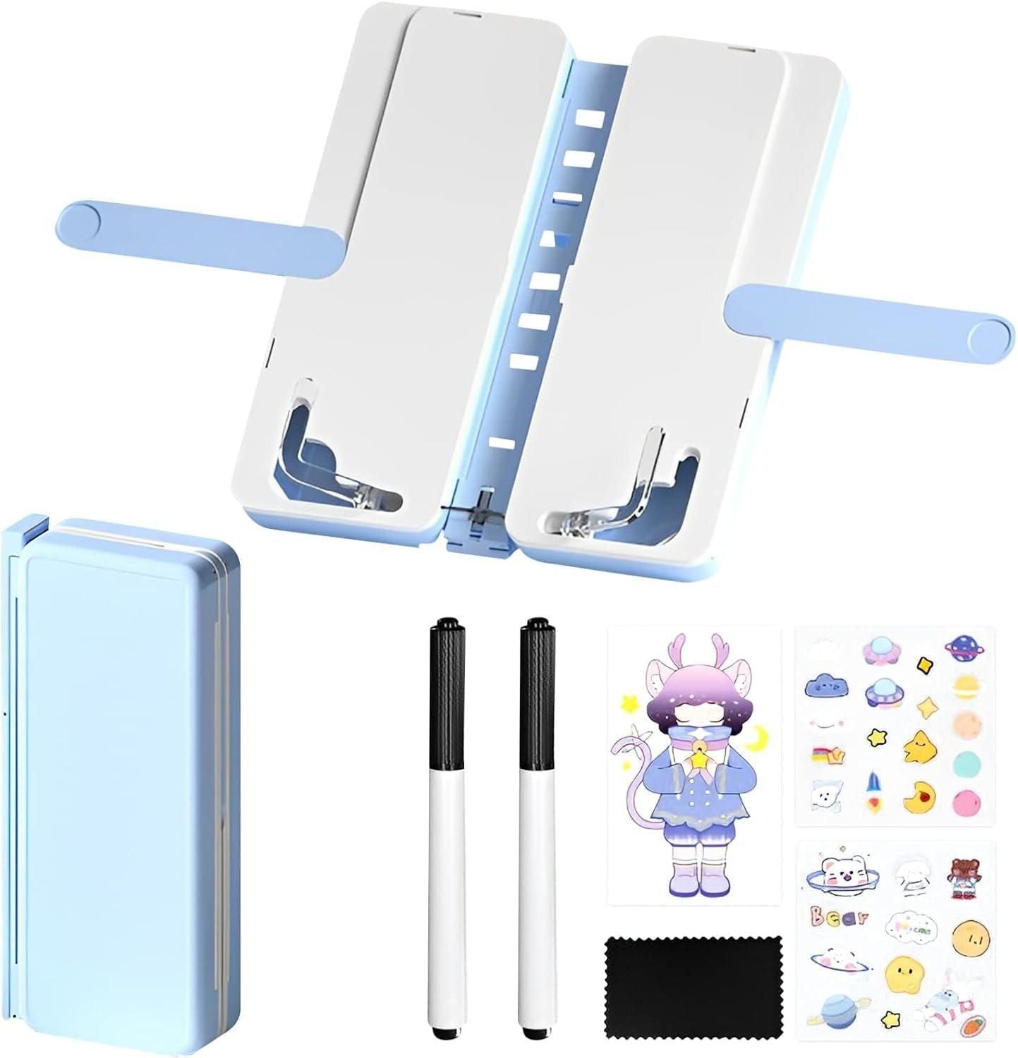 Stand Pencil Box and Foldable Reading Bookshelf